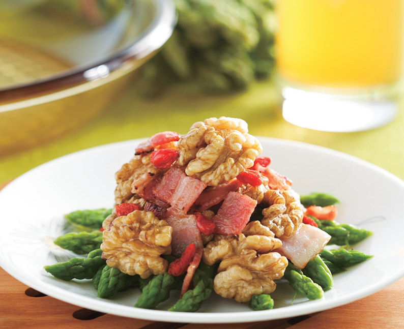 桃仁培根芦笋