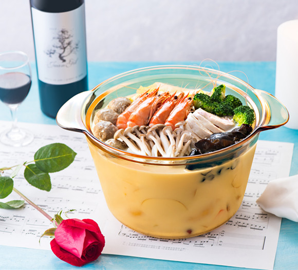 日式海鲜豆浆锅