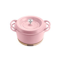 Corningware康宁铸铁锅系列22cm炖锅-粉 CW-CI22-PK